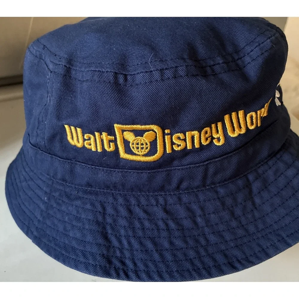 EUC Disney Parks Bucket Cap WALT DISNEY WORLD Navy Blue New 2023 Fishermans Hat